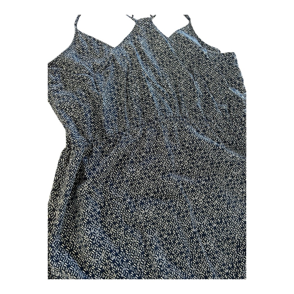 PATAGONIA Lost Wildflower Dress in Sunburst Crux Navy w Pockets Adjustable Sz XL - Picture 10 of 12
